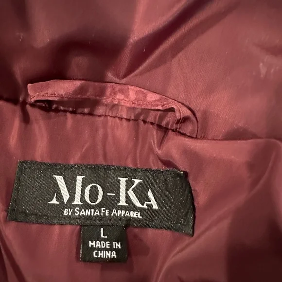 Mo-Ka  (L) Coat: roll sleeve option; hood zips into collar & draw to cinch waist - Picture 8 of 8